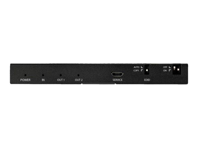 StarTech.com HDMI Splitter - 2 Port - 4K 60Hz with Built-In Scaler - video/audio splitter - 2 ports