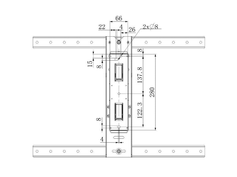 Multibrackets M Universal Flexarm neigen & Turn IIII Black 30 kg 55" 200 x 200 mm
