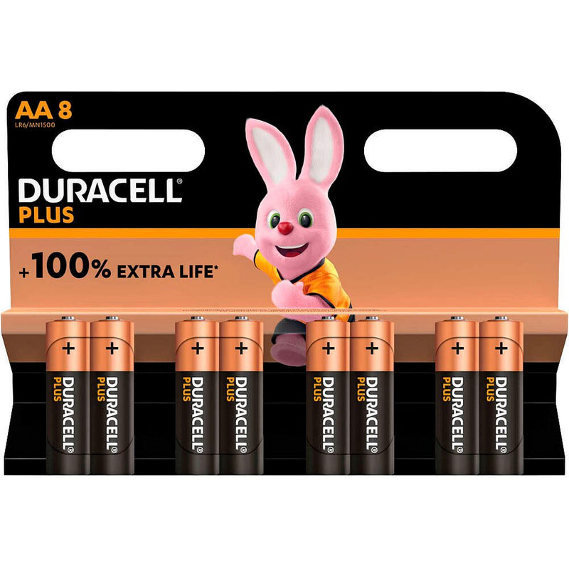 DURACELL Batterien PLUS Mignon AA 1,5 V - 8 Stück