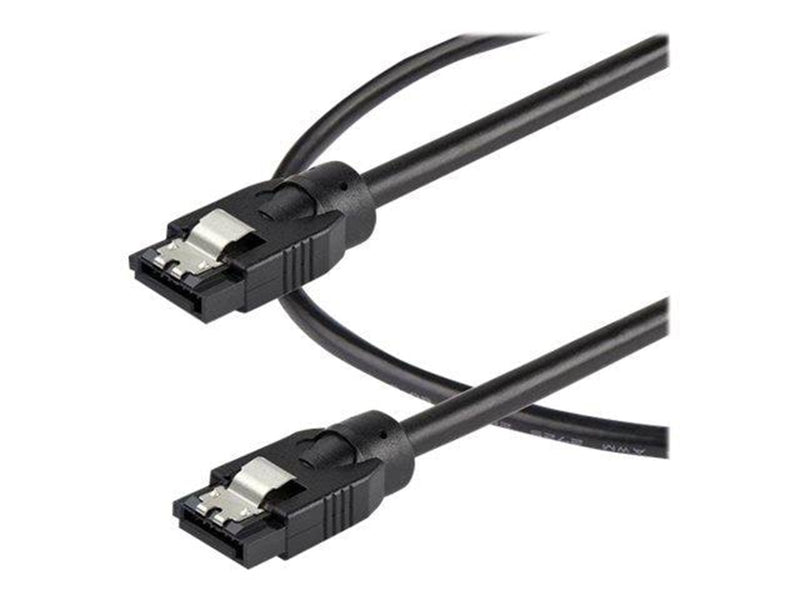 StarTech.com 0.3 m Round SATA Cable - Latching Connectors - 6Gbs SATA Cable - SATA cable - 30 cm