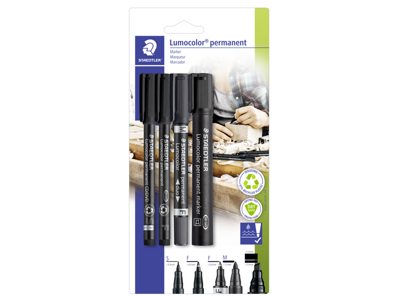 Staedtler Marker Set Lumocolor 4St