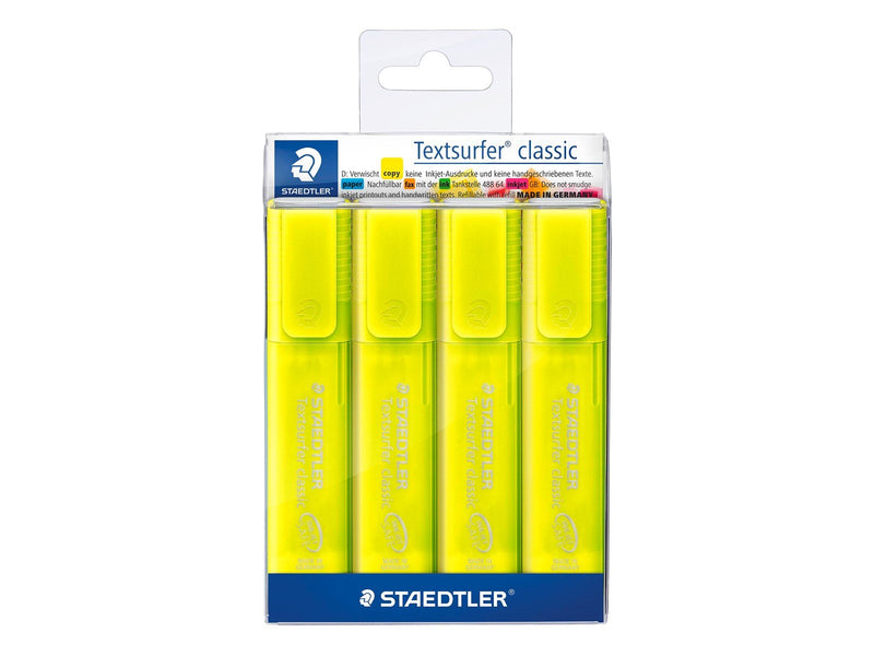 Staedtler Textmarker Textsurfer clas 4St gelb