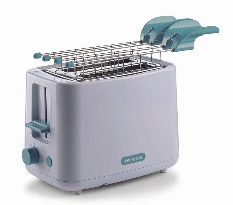 Ariete Breakfast 2-Schlitz-Toaster mit Edelstahlzangen - weiß