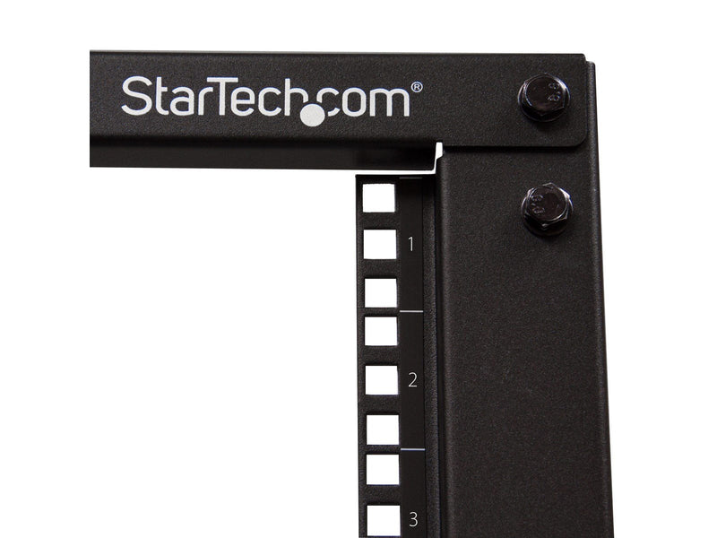StarTech.com 4POSTRACK18U - 18U Open Cabinet Rack with Wheels