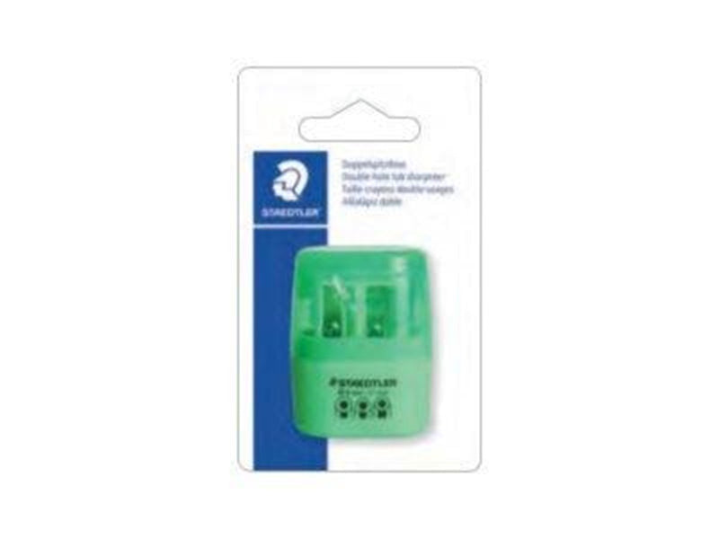 Staedtler D-hole tub sharpener neon green bc