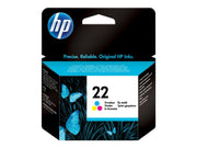 HP Original 22 Druckerpatrone cyan magenta gelb 165 Seiten 5ml (C9352AE)
