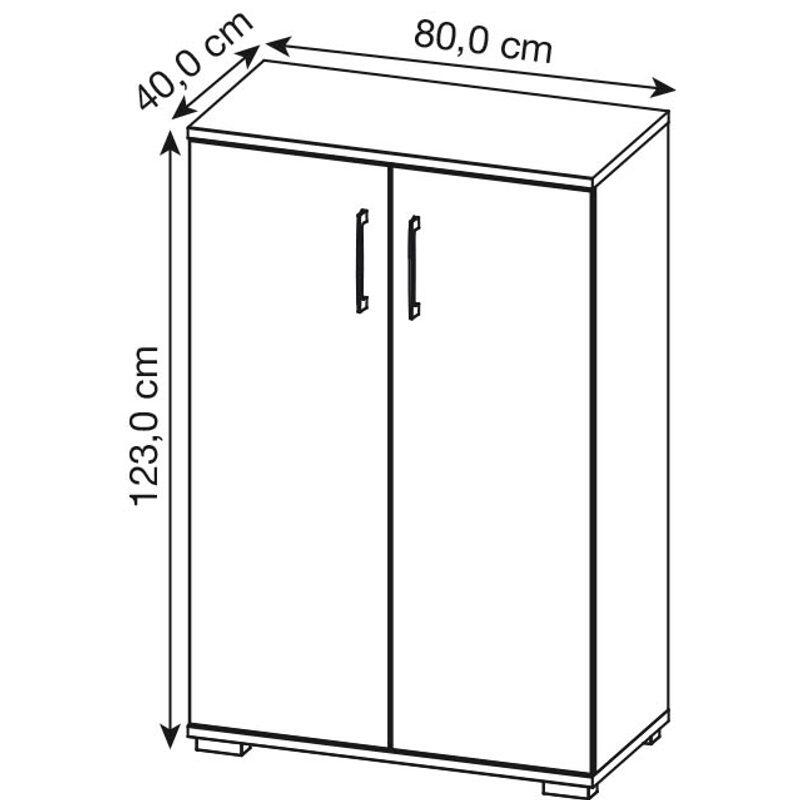 GERMANIA GW-PROFI 2.0 Aktenschrank 4247-564 - graphit/grandson-eiche