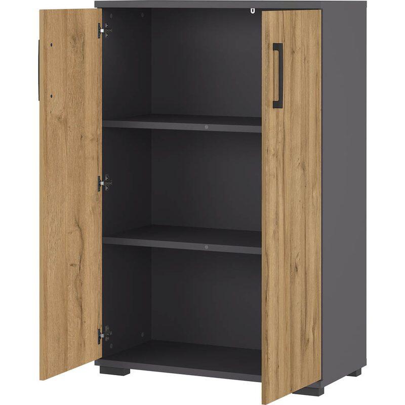 GERMANIA GW-PROFI 2.0 Aktenschrank 4247-564 - graphit/grandson-eiche