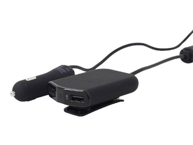Gembird Car Power Adapter for front- & backseat - 4 x USB - 9.6A