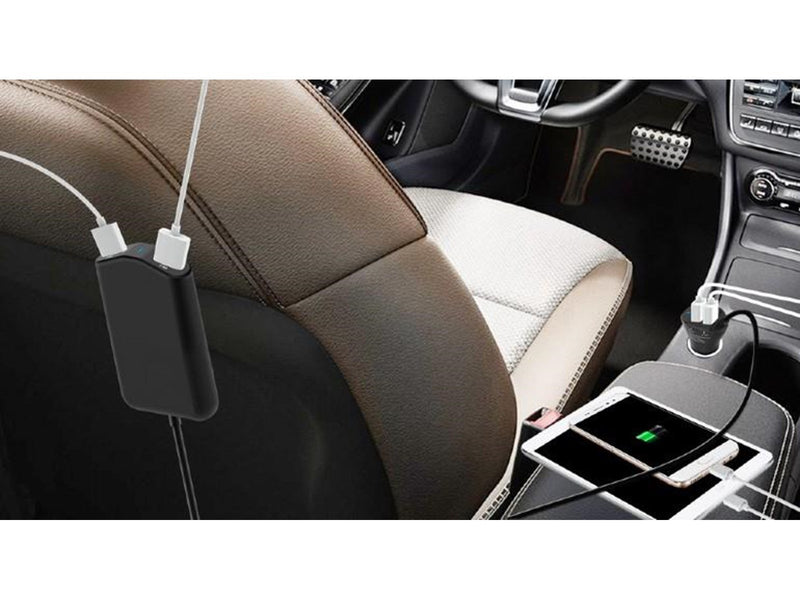 Gembird Car Power Adapter for front- & backseat - 4 x USB - 9.6A