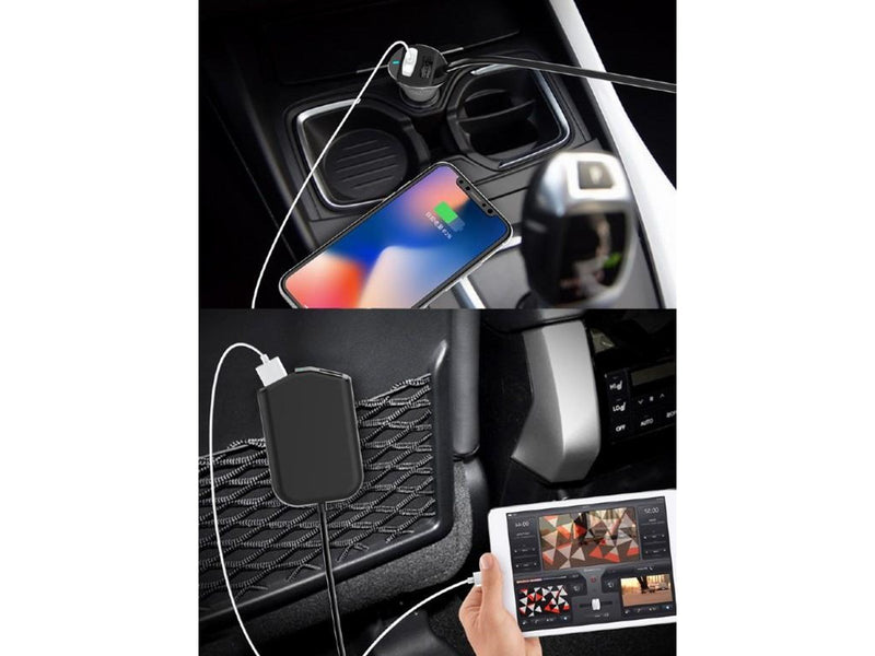 Gembird Car Power Adapter for front- & backseat - 4 x USB - 9.6A