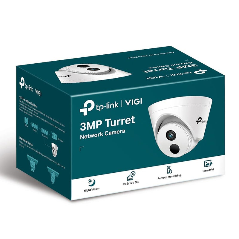 TP-Link VIGI C400HP-4 V1 3MP Netzwerk Kamera, schwenk-/neigbar mit 4 mm Normal-Objektiv, 12V DC oder PoE