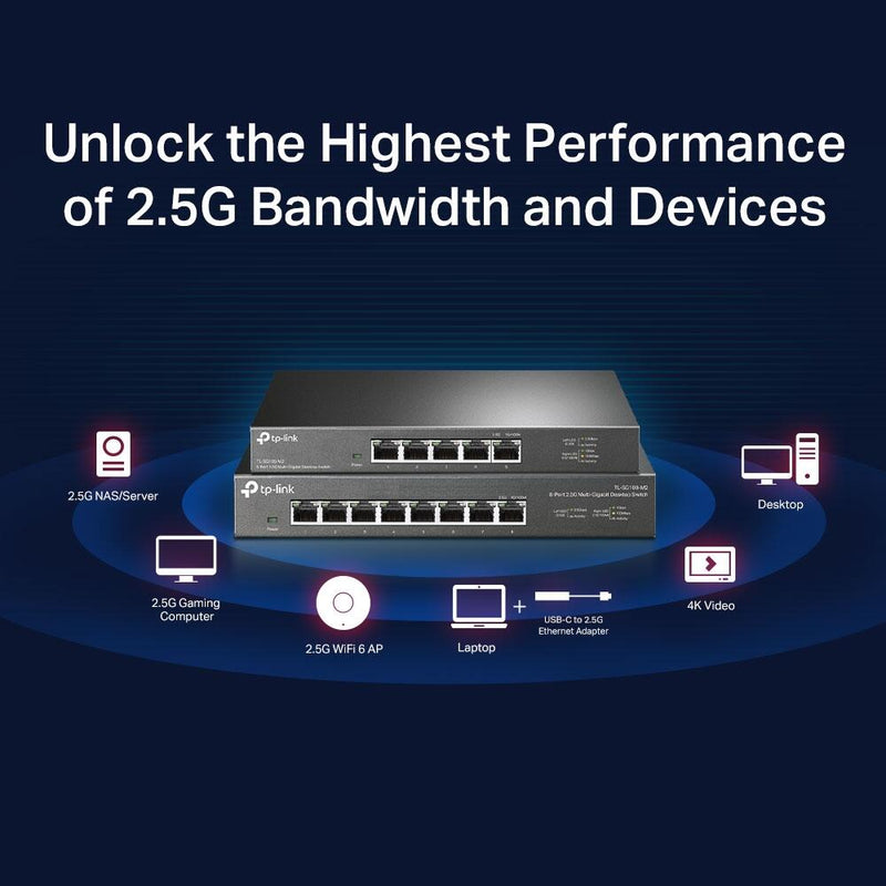 TP-Link TL-SG108-M2 8-Port 2.5G Desktop Switch