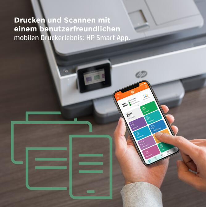 HP OfficeJet Pro 9012e Tintenstrahl-Multifunktionsgerät