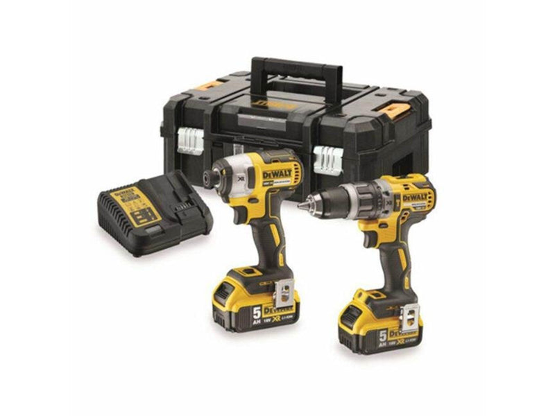 Dewalt 18V XR Brushless Twin Kit - 2 x 5Ah