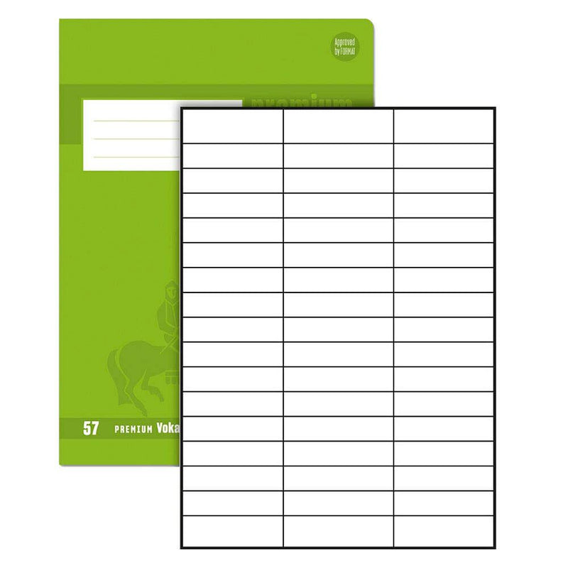 Staufen Vokabelheft Premium Lineatur 57 liniert DIN A4 ohne Rand - 40 Blatt
