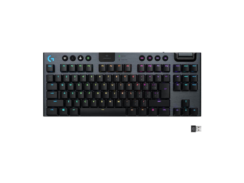 Logitech G915 TKL LIGHTSPEED Wireless GL Tactile - Gaming Tastaturen - ohne Numpad - Englisch - US - Schwarz