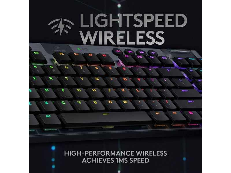 Logitech G915 TKL LIGHTSPEED Wireless GL Tactile - Gaming Tastaturen - ohne Numpad - Englisch - US - Schwarz