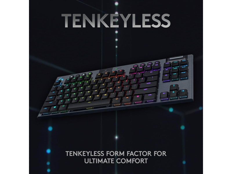 Logitech G915 TKL LIGHTSPEED Wireless GL Tactile - Gaming Tastaturen - ohne Numpad - Englisch - US - Schwarz