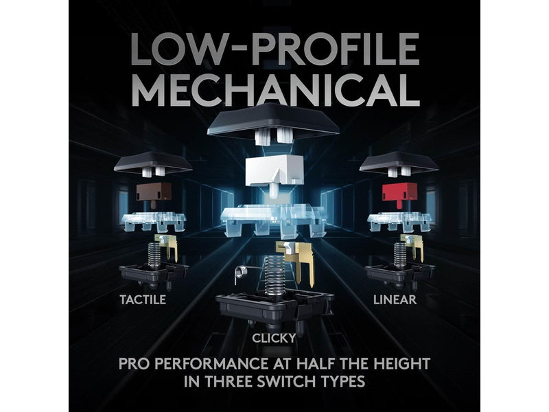 Logitech G915 TKL LIGHTSPEED Wireless GL Tactile - Gaming Tastaturen - ohne Numpad - Englisch - US - Schwarz