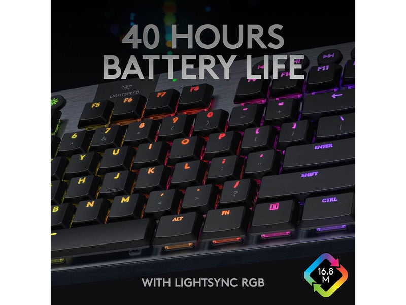 Logitech G915 TKL LIGHTSPEED Wireless GL Tactile - Gaming Tastaturen - ohne Numpad - Englisch - US - Schwarz