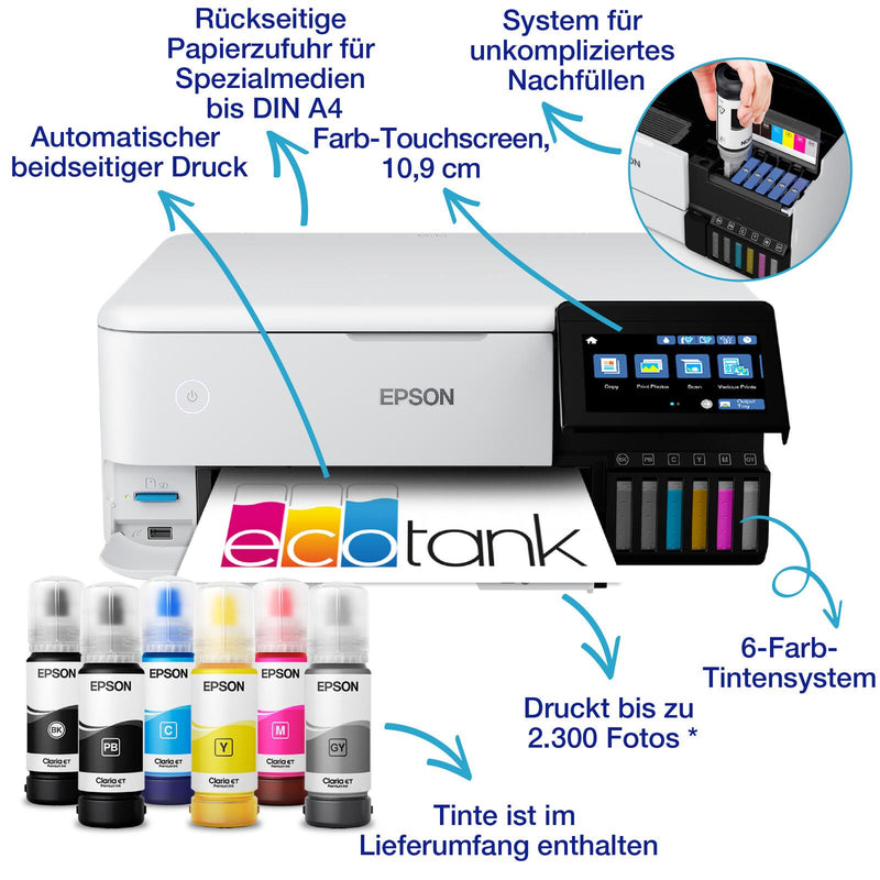 Epson EcoTank ET-8500 A4-Tintentank-Multifunktionsdrucker