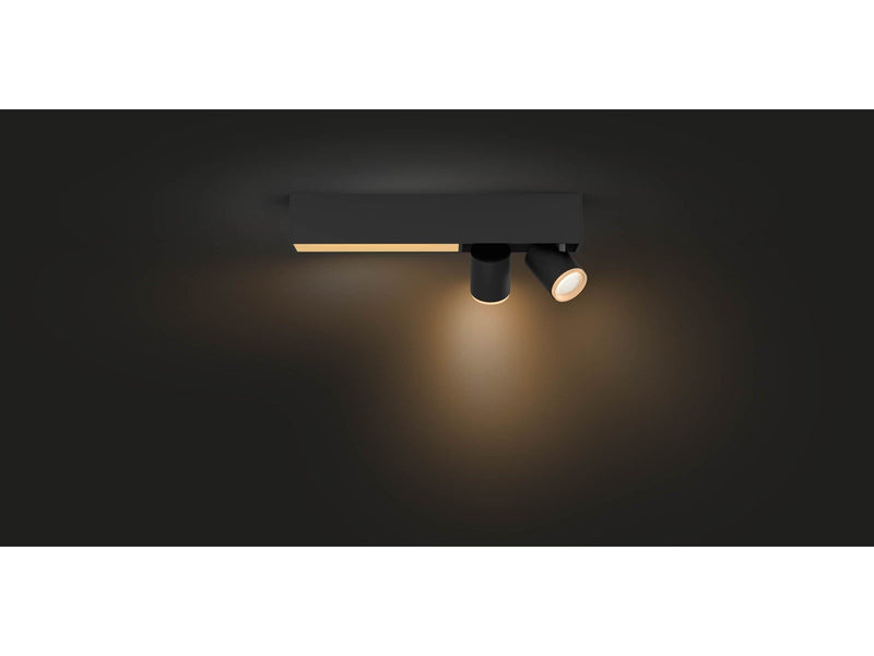Philips Hue Centris 2-er Spots 5.7W - schwarz