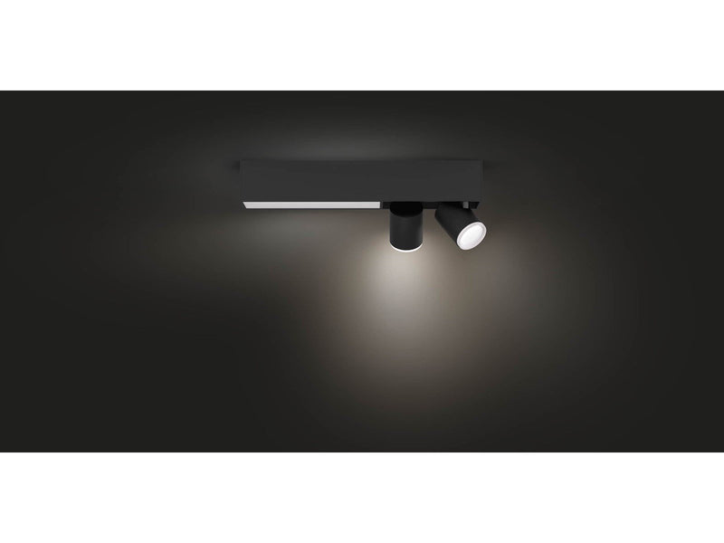 Philips Hue Centris 2-er Spots 5.7W - schwarz