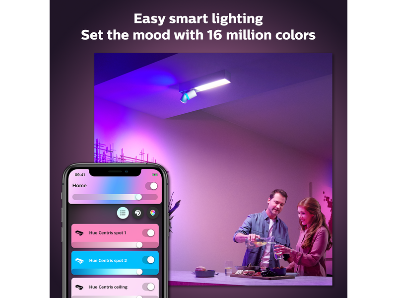 Philips Hue Centris 2-er Spots 5.7W - weiß