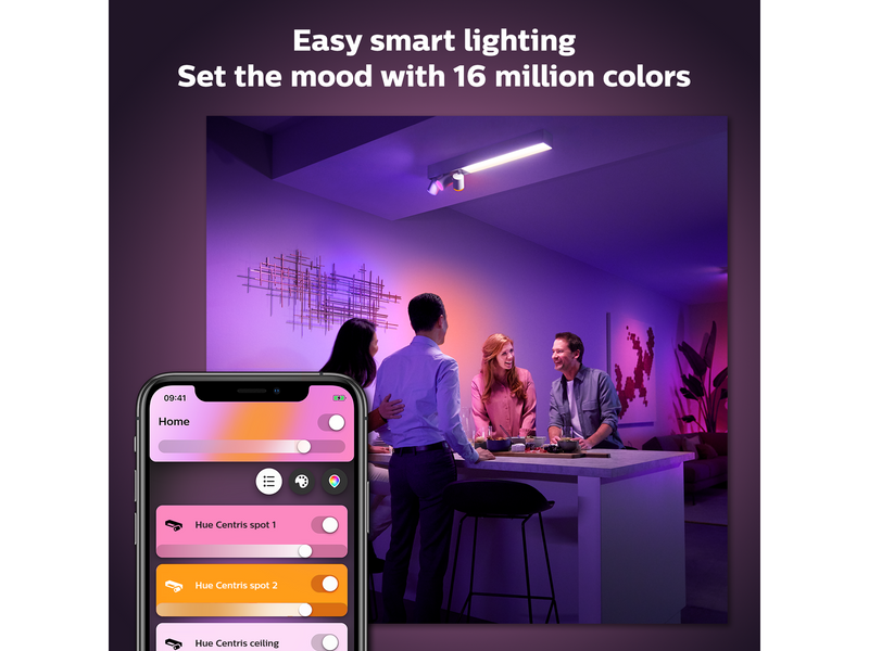 Philips Hue Centris 3-er Spots 5.7W - weiß