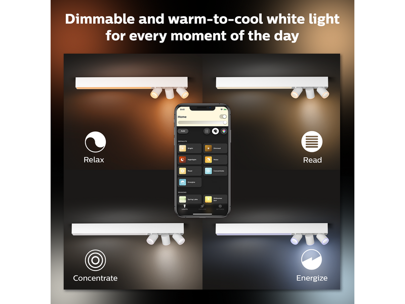 Philips Hue Centris 3-er Spots 5.7W - weiß