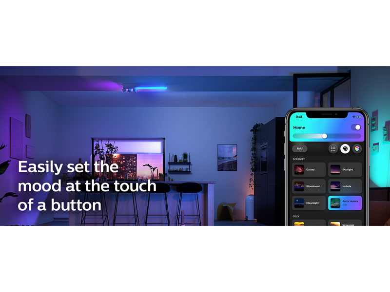 Philips Hue Centris Cross 3-er Spots 5.7W - weiß