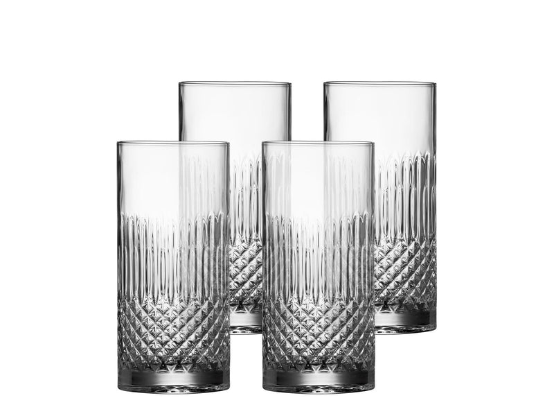 Luigi Bormioli Diamante beer/longdrink glass - 4 pcs