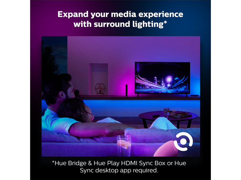 Philips Hue Lightstrip Plus V4 Basis-Set 2 Meter