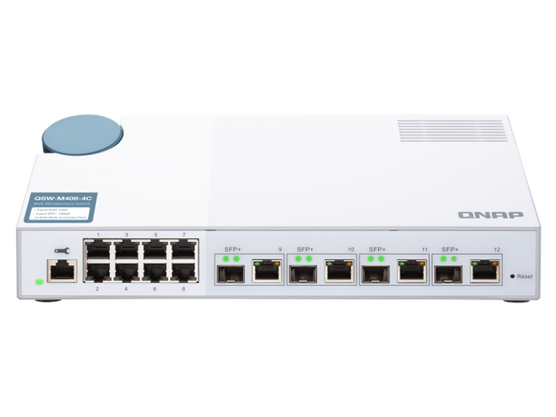 QNAP QSW-M408-4C 10GbE Layer 2 Web Managed Switch