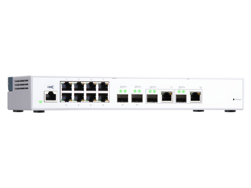 QNAP QSW-M408-2C Entry-level 10GbE Layer 2 Web Managed Switch for SMB Network Deployment