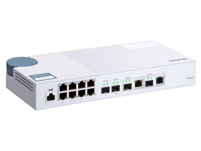 QNAP QSW-M408-2C Entry-level 10GbE Layer 2 Web Managed Switch for SMB Network Deployment