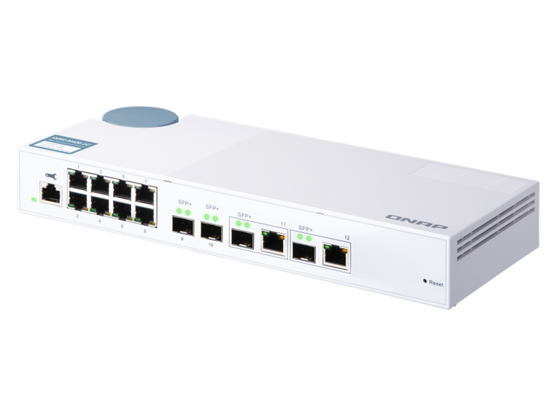 QNAP QSW-M408-2C Entry-level 10GbE Layer 2 Web Managed Switch for SMB Network Deployment