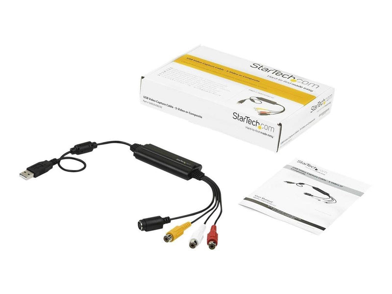 StarTech.com USB Video Capture Adapter - S Video / Composite to USB 2.0 Video Capture Cable with TWAIN Support - Analog to Digit