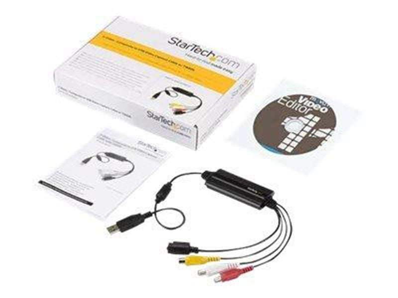 StarTech.com USB Video Capture Adapter - S Video / Composite to USB 2.0 Video Capture Cable with TWAIN Support - Analog to Digit