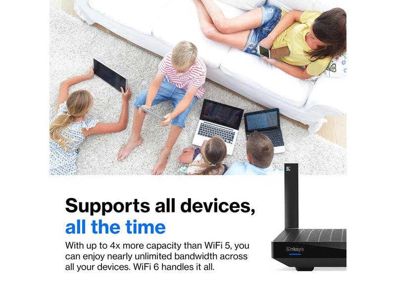Linksys Max-Stream MR7350 Dual-Band AX1800 Mesh - Wireless router Wi-Fi 6