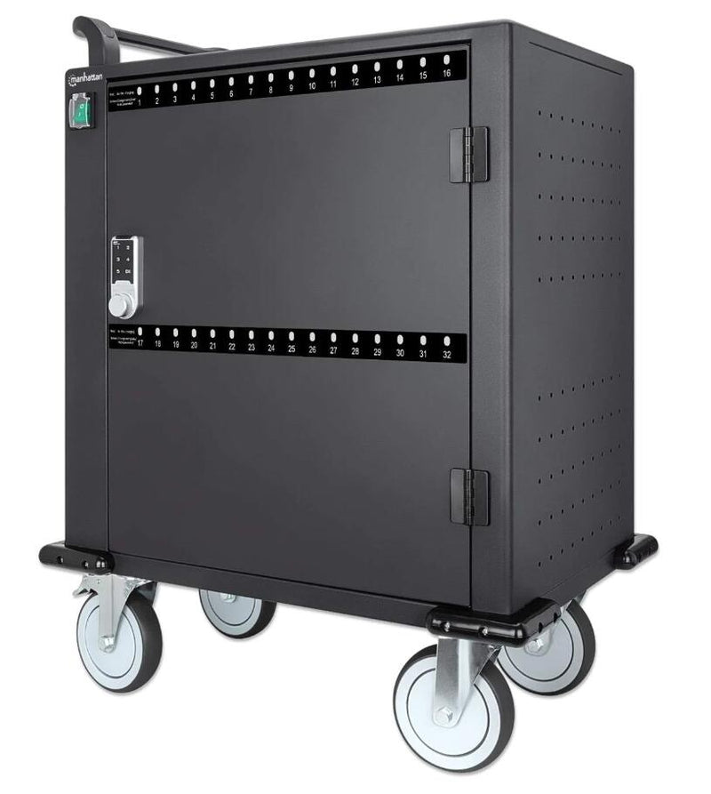Manhattan 32-Port USB-C Ladeschrank auf Rollen 576 W