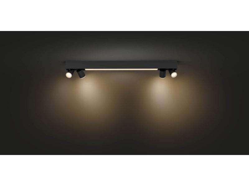 Philips Hue Centris 4-er Spots 5.7W - schwarz