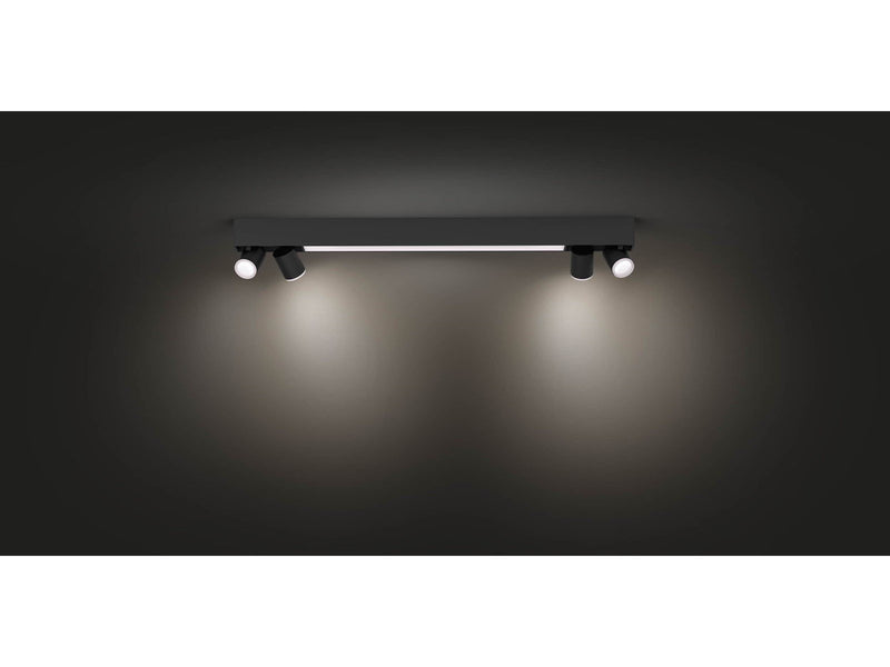 Philips Hue Centris 4-er Spots 5.7W - schwarz
