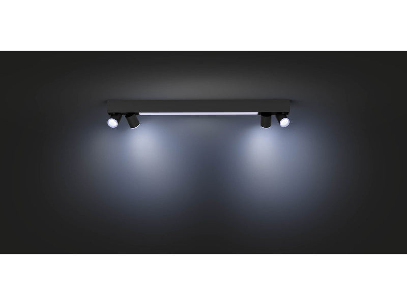 Philips Hue Centris 4-er Spots 5.7W - schwarz