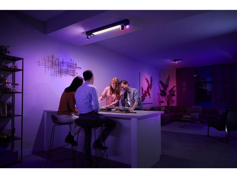Philips Hue Centris 4-er Spots 5.7W - schwarz