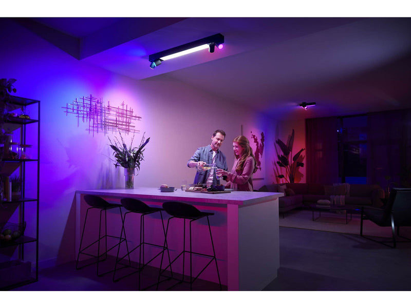 Philips Hue Centris 4-er Spots 5.7W - schwarz