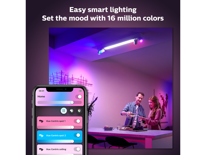 Philips Hue Centris 4-er Spots 5.7W - weiß