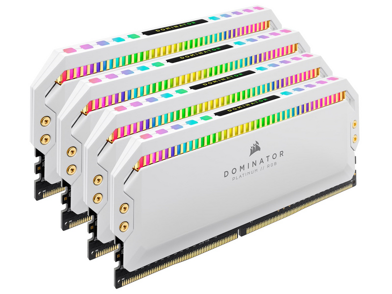 Corsair Dominator Platinum RGB DDR4-3200 - 32GB - CL16 - Quad Channel (4 pcs) - Intel XMP - Weiß mit RGB