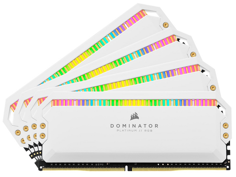 Corsair Dominator Platinum RGB DDR4-3600 - 32GB - CL18 - Quad Channel (4 pcs) - Intel XMP - Weiß mit RGB